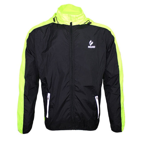 ARSUXEO Breathable Running Clothing Long Sleeve Jacket Wind Coat Men's Windproof Waterproof Cycling Bicycle Bike Jersey Clothing