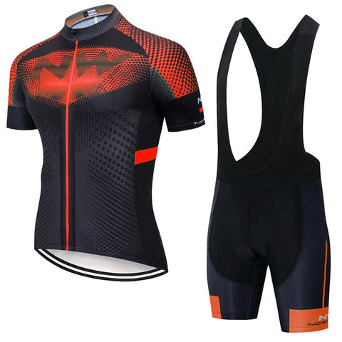 NW 2019 summer riding a bike Jersey short sleeve set of bicycle oil bicycle clothes Cyclism uniform bicycle clothes Maillot pant