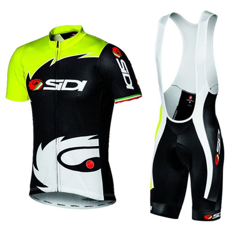 2018 Summer Sidi TEAM Cycling JERSEY Quick Dry Ropa Ciclismo Mens Bicycle Clothing GEL Breathable Pad Bib Short Sets Woman Men