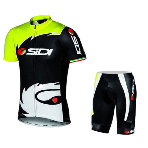 2018 Summer Sidi TEAM Cycling JERSEY Quick Dry Ropa Ciclismo Mens Bicycle Clothing GEL Breathable Pad Bib Short Sets Woman Men