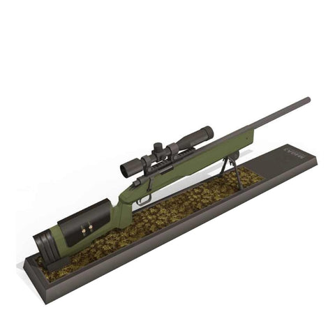 DIY Paper Model M40A3 Sniper Plein Air CS Guerre Gun Enfants De Jouet Pistolet  Dark Green  Style Et Manuel Style