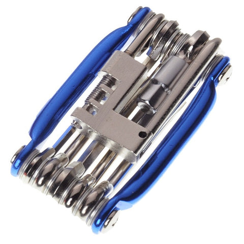 Bike Tools Bicycle Repairing Set 15 In 1 Bike Repair Tool Kit Wrench Screwdriver Chain Carbon steel bicycle Multifunction Tool