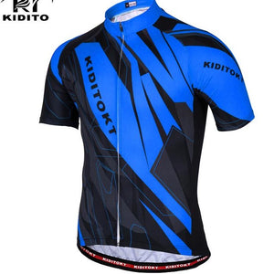 KIDITOKT Summer Cycling Jersey men Mountain Bike Clothing Racing MTB maillot cyclisme motocross fiets kleding shirt for bicycle