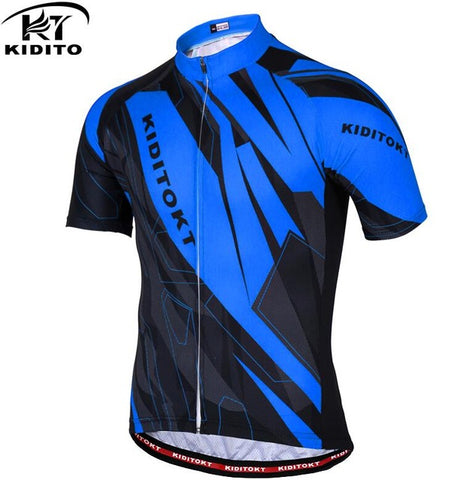 KIDITOKT Summer Cycling Jersey men Mountain Bike Clothing Racing MTB maillot cyclisme motocross fiets kleding shirt for bicycle