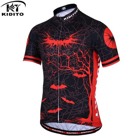 KIDITOKT Summer Cycling Jersey men Mountain Bike Clothing Racing MTB maillot cyclisme motocross fiets kleding shirt for bicycle