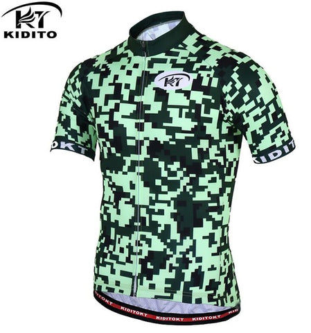 KIDITOKT Summer Cycling Jersey men Mountain Bike Clothing Racing MTB maillot cyclisme motocross fiets kleding shirt for bicycle