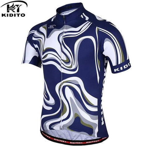 KIDITOKT Summer Cycling Jersey men Mountain Bike Clothing Racing MTB maillot cyclisme motocross fiets kleding shirt for bicycle