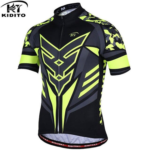 KIDITOKT Summer Cycling Jersey men Mountain Bike Clothing Racing MTB maillot cyclisme motocross fiets kleding shirt for bicycle