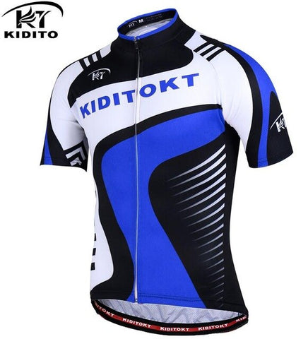 KIDITOKT Summer Cycling Jersey men Mountain Bike Clothing Racing MTB maillot cyclisme motocross fiets kleding shirt for bicycle
