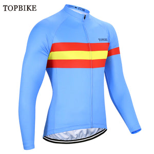 TOPBIKE maillot cyclisme hommes manches longues Autumn Spring Cycling Jerseys Mans Road Bike Jersey Ropa Ciclismo Mountain Bike