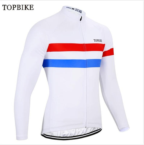 TOPBIKE maillot cyclisme hommes manches longues Autumn Spring Cycling Jerseys Mans Road Bike Jersey Ropa Ciclismo Mountain Bike