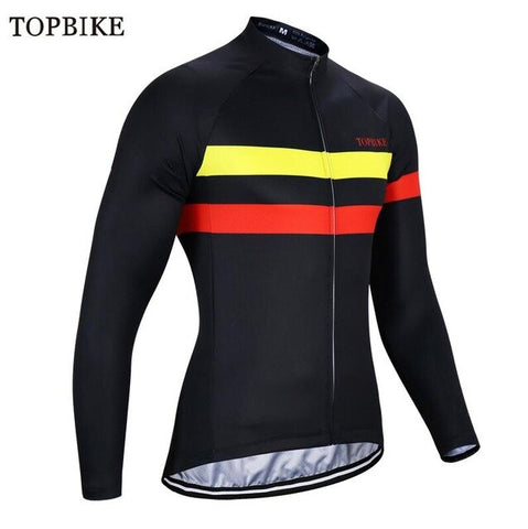 TOPBIKE maillot cyclisme hommes manches longues Autumn Spring Cycling Jerseys Mans Road Bike Jersey Ropa Ciclismo Mountain Bike