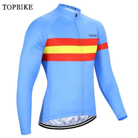 TOPBIKE maillot cyclisme hommes manches longues Autumn Spring Cycling Jerseys Mans Road Bike Jersey Ropa Ciclismo Mountain Bike