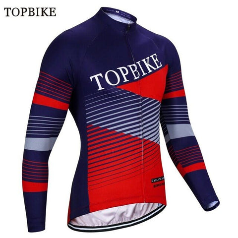 TOPBIKE maillot cyclisme hommes manches longues Autumn Spring Cycling Jerseys Mans Road Bike Jersey Ropa Ciclismo Mountain Bike