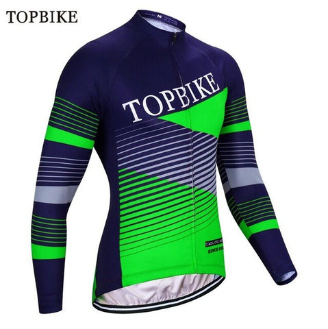 TOPBIKE maillot cyclisme hommes manches longues Autumn Spring Cycling Jerseys Mans Road Bike Jersey Ropa Ciclismo Mountain Bike