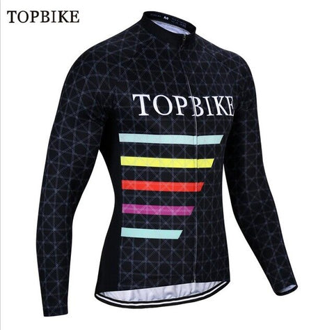 TOPBIKE maillot cyclisme hommes manches longues Autumn Spring Cycling Jerseys Mans Road Bike Jersey Ropa Ciclismo Mountain Bike