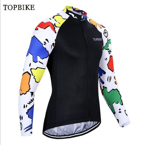 TOPBIKE maillot cyclisme hommes manches longues Autumn Spring Cycling Jerseys Mans Road Bike Jersey Ropa Ciclismo Mountain Bike