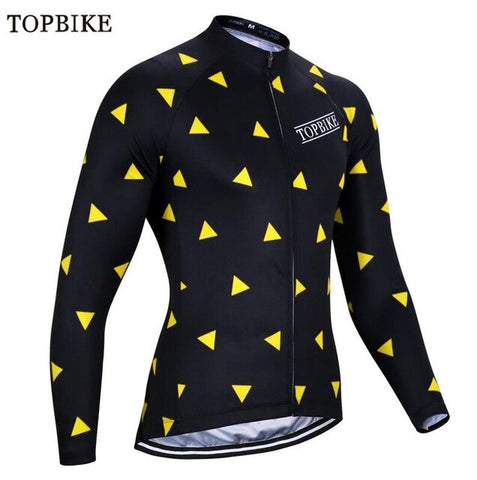 TOPBIKE maillot cyclisme hommes manches longues Autumn Spring Cycling Jerseys Mans Road Bike Jersey Ropa Ciclismo Mountain Bike