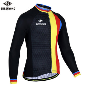 Siilenyond Autumn Bike Shirt Long Cycling Jersey 2018 Breathable Bicycle Riding Clothes Men maillot cyclisme mtb sport Jersey