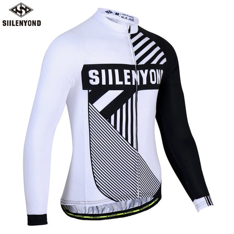 Siilenyond Autumn Bike Shirt Long Cycling Jersey 2018 Breathable Bicycle Riding Clothes Men maillot cyclisme mtb sport Jersey