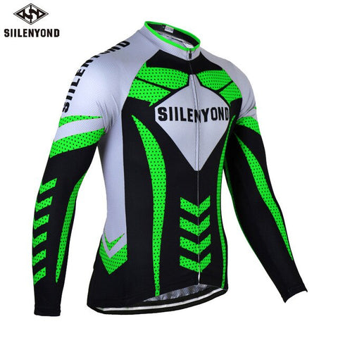 Siilenyond Autumn Bike Shirt Long Cycling Jersey 2018 Breathable Bicycle Riding Clothes Men maillot cyclisme mtb sport Jersey