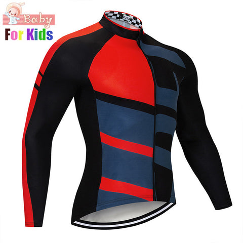 kids Men cyclisme equipe  team MTB Cycling Clothing Bike clothes Quick Dry Bicycle clothes Long sleeves Cycling Jerseys sets