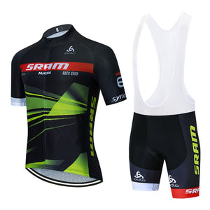 2020 new team SRAM cycling jersey 20D bike shorts set Ropa Ciclismo MENS summer quick dry BICYCLING Maillot bottom clothing