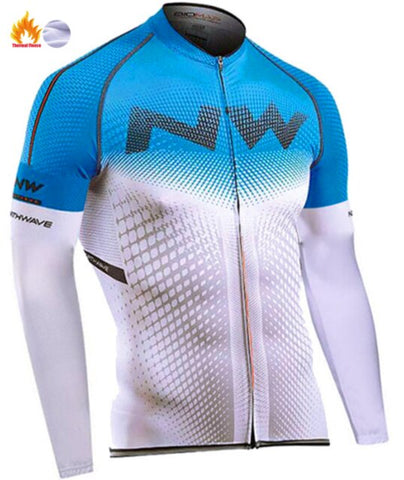 Northwave 2019 Winter thermal fleece Set Cycling Clothes NW men's Jersey suit Sport riding bike MTB clothing Bib Pants Warm sets