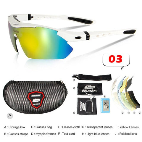 Cycling Sunglasses Polarized Sport Racing Bicycle Glasses 5 lens Oculos Ciclismo Gafas MTB Bike Lunette Cyclisme Cycling Eyewear