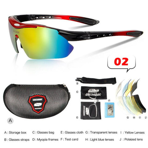 Cycling Sunglasses Polarized Sport Racing Bicycle Glasses 5 lens Oculos Ciclismo Gafas MTB Bike Lunette Cyclisme Cycling Eyewear