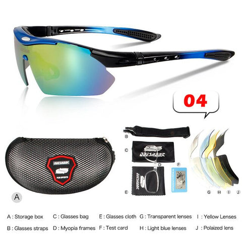 Cycling Sunglasses Polarized Sport Racing Bicycle Glasses 5 lens Oculos Ciclismo Gafas MTB Bike Lunette Cyclisme Cycling Eyewear