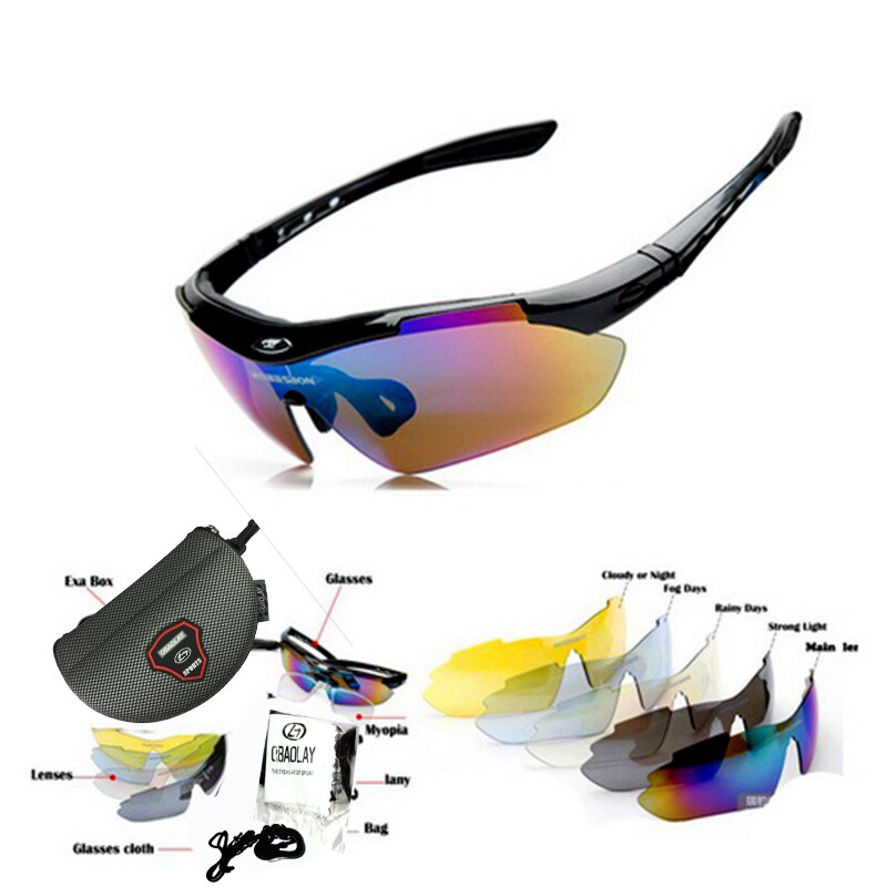 Bicycle Eyeglasses Goggles 2017 Sport Cycling glasses outdoor Eyewear Polarized Original For Men Women sunglasses cyclisme