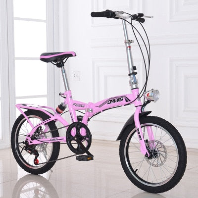 Folding Bike 20 Inch Speed Three-Knife Disc Brake Adult Men And Women Ultra-Light Students Carry a Small Bicycle