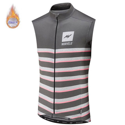 Morvelo sleeveless Cycling Jersey Winter Thermal Fleece Keep Warm 2019 Racing Bike Cycling Clothing Maillot Ropa Ciclismo Hombre