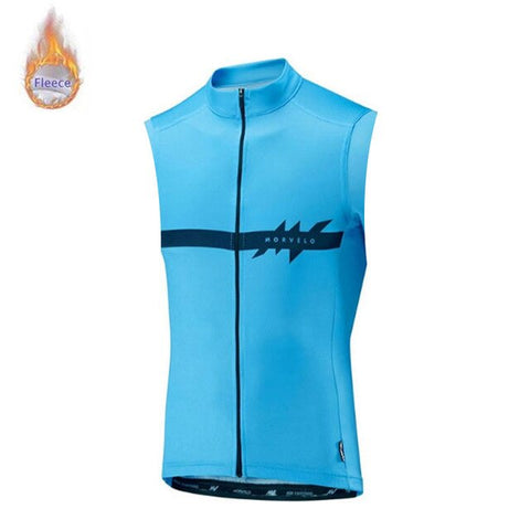 Morvelo sleeveless Cycling Jersey Winter Thermal Fleece Keep Warm 2019 Racing Bike Cycling Clothing Maillot Ropa Ciclismo Hombre