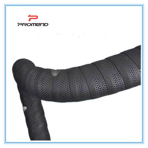 PROMEND Road Bikes Bicycle Handlebar Tape Balck Mesh Design Non-slip waterproof Bartape Soft EVA Sponge Tape Black