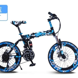 21 Speeds 20"Mountain Folding Bike Mini Bicicleta Plegable Mountain Bike20 Mountain Bicycle City Bicicletas Kids Bike camouflage