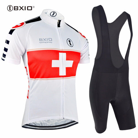 BXIO Bike Cycling Sets Ropa Ciclismo Mountain Bike Top Rate Summer Short Sleeve Downhill Jersey Cyclisme Clothes BX-0209W-001