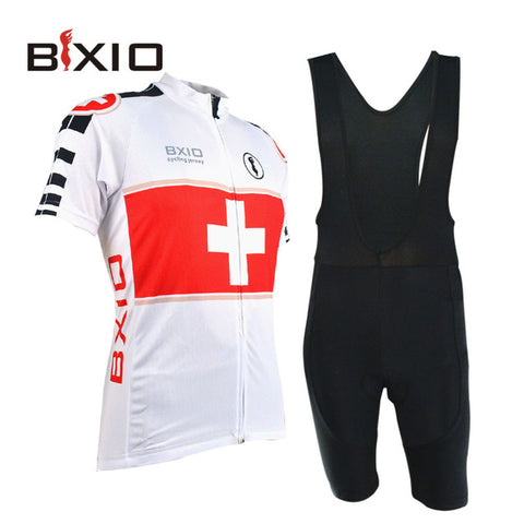 BXIO Bike Cycling Sets Ropa Ciclismo Mountain Bike Top Rate Summer Short Sleeve Downhill Jersey Cyclisme Clothes BX-0209W-001