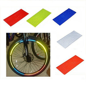 Bicycle reflector Fluorescent MTB Bike  Cycling Wheel Rim Reflective Stickers Decal Accessories