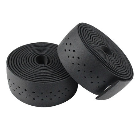 MICCGIN Bicycle Handlebar Tape Road Bike PU Leather Perforated Belt Breathable Soft Bike Handlebar Tape MTB Fixed Gear Belt