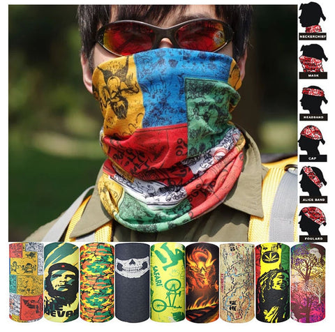 Outdoor Bandana Fishing Sports Cycling Mask buffe Shemagh Military Head Scarf Face Shield Headband Neck Warmer Tubular Bandanas