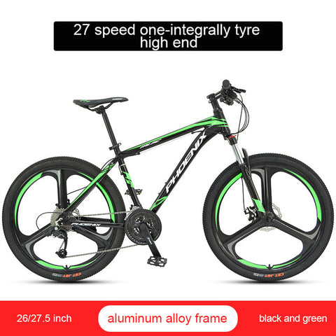 Phoenix 26''27.5''Student off-road Cycling Bike Mountain Bike 27 Speed Mens Women Steel Bicycle MTB Suspension Fork Bicycle